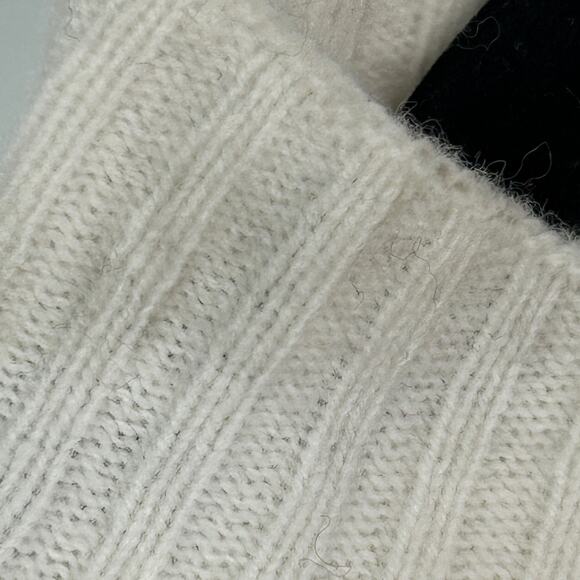 Everlane The Good Merino Wool Mock Neck Sweater Bone Women's XS NWT FLAWS - Picture 12 of 16